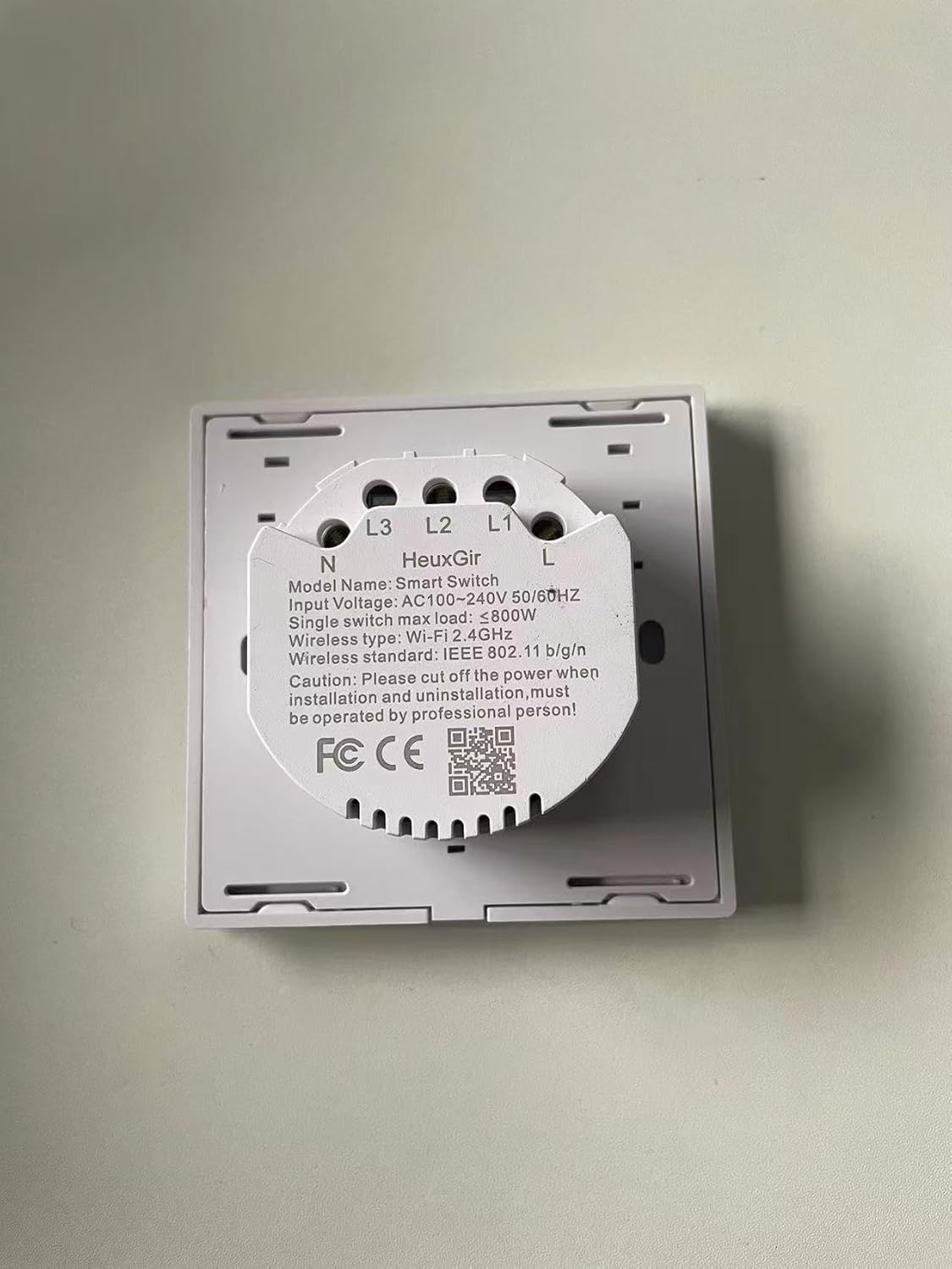 HEUXGIR INTERRUPTEUR SMART 1 GANG HEUXGIR - Miniature 3