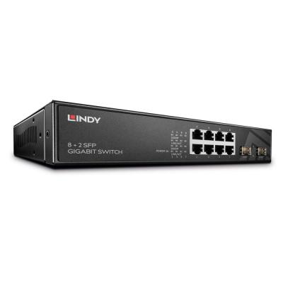 LINDY SWITCH 8 PORTS GIGABIT + 2 SFP - Miniature 2