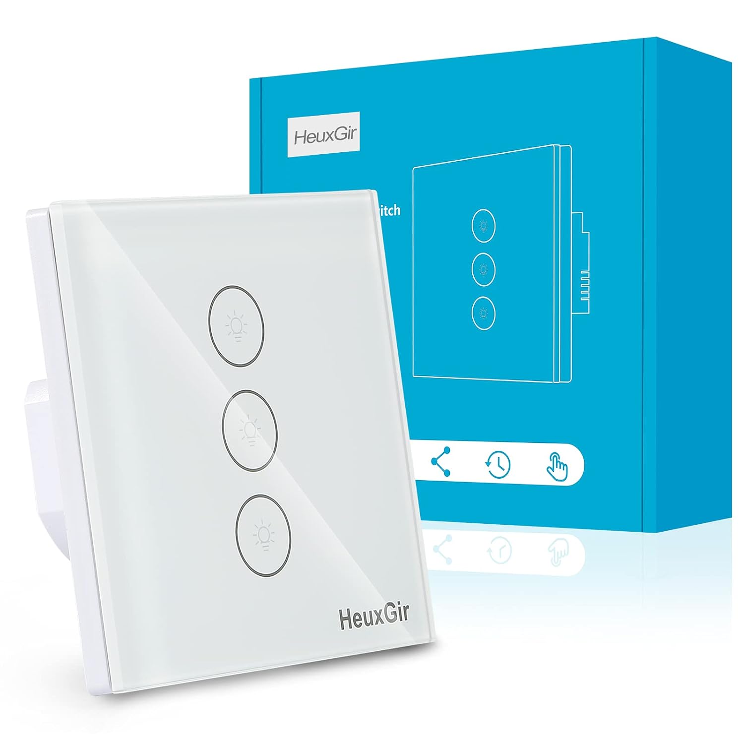 HEUXGIR INTERRUPTEUR SMART 3 GANG HEUXGIR