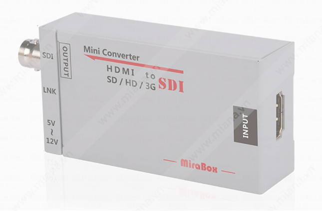MIRABOX CONVERTISSEUR HDMI vers SDI, Blanc