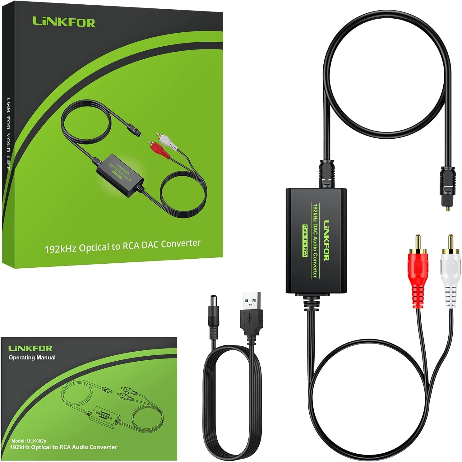 LINKFOR CONVERTISSEUR SPDIF vers RCA